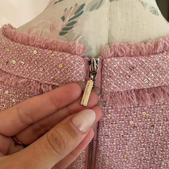 Karl Lagerfeld Pink Tweed Dress - Picture 4 of 6